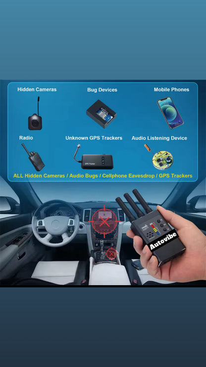 Détecteur de signal radio fréquence sans fil anti-espion, traceur GPS, caméra cachée, dispositif d’écoute électronique, version professionnelle