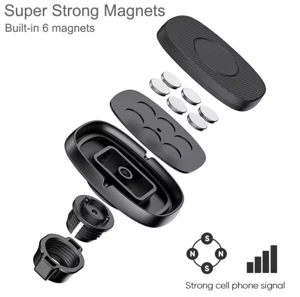 Support magnétique universel – Support voiture pour grille d’aération