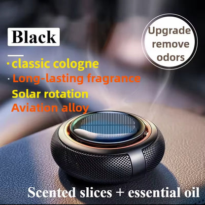 Diffuseur d'aromathérapie solaire pour voiture – Désodorisant à énergie solaire avec parfum marin et extension pour huiles essentielles