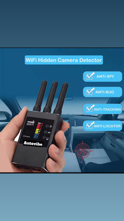 Détecteur de signal radio fréquence sans fil anti-espion, traceur GPS, caméra cachée, dispositif d’écoute électronique, version professionnelle