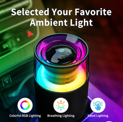 Purificateur/ioniseur d’air USB – Désodorisant pour voiture avec cartouche amovible, technologie à ions négatifs