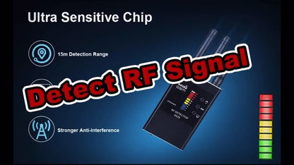 Détecteur de signal radio fréquence sans fil anti-espion, traceur GPS, caméra cachée, dispositif d’écoute électronique, version professionnelle